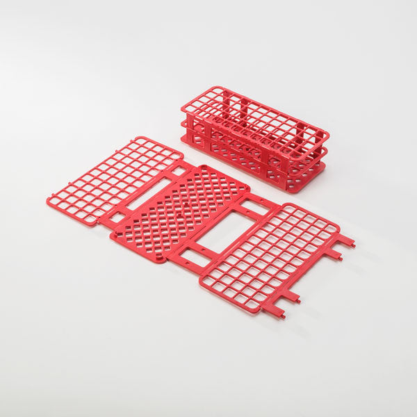 60-Place Tube Rack for 16mm Tubes - Red