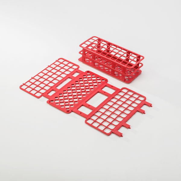 40-Place Tube Rack for 20mm Tubes - Red