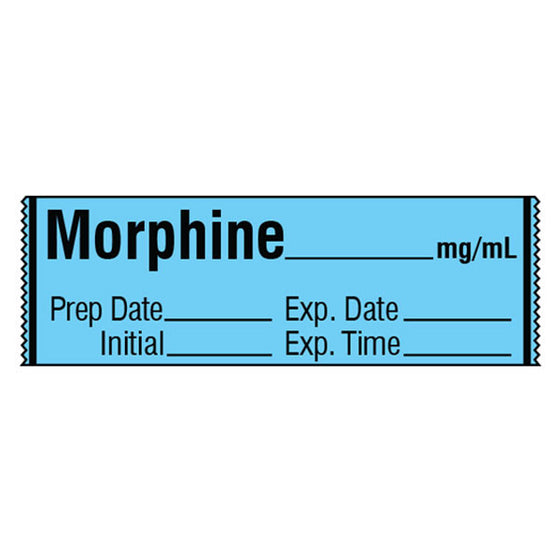 Narcotics Medication Label Tape - Morphine