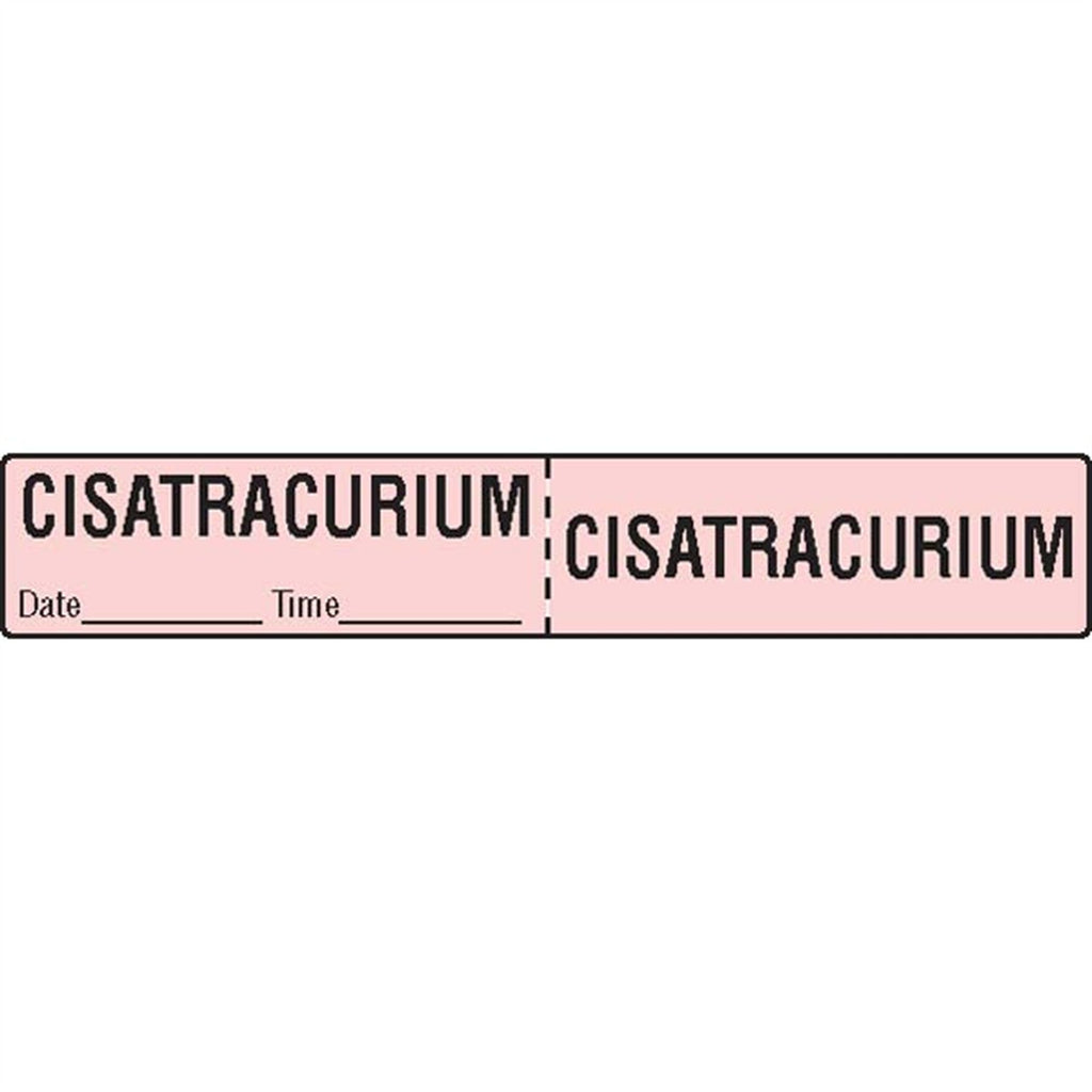 IV Tubing Medication Labels - Cisatracurium