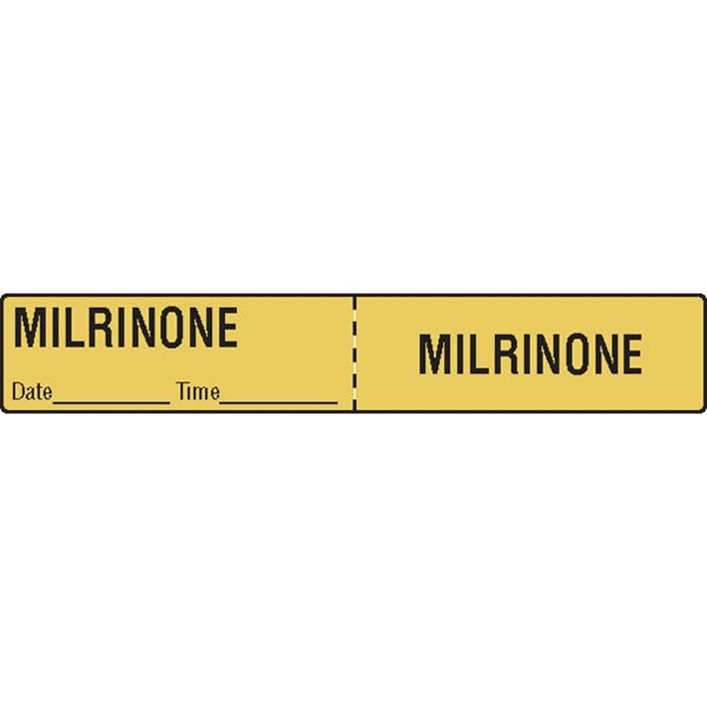 IV Tubing Medication Labels - Milrinone