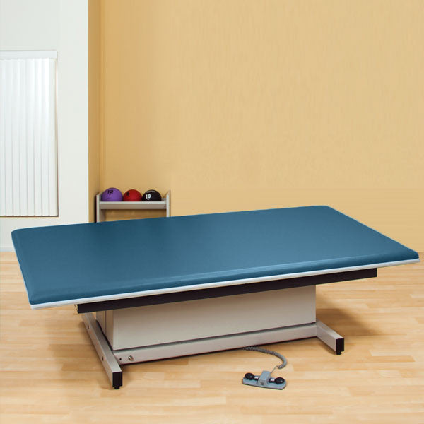 Hi-Lo Power Mat Platform Table Upholstered top 4 x 7 Wedgewood - Wedgewood