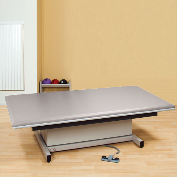 Hi-Lo Power Mat Platform Table Upholstered top 6 x 8 Cream - Cream
