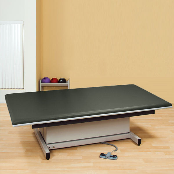 Hi-Lo Power Mat Platform Table Upholstered top 6 x 8 Gunmetal - Gunmetal
