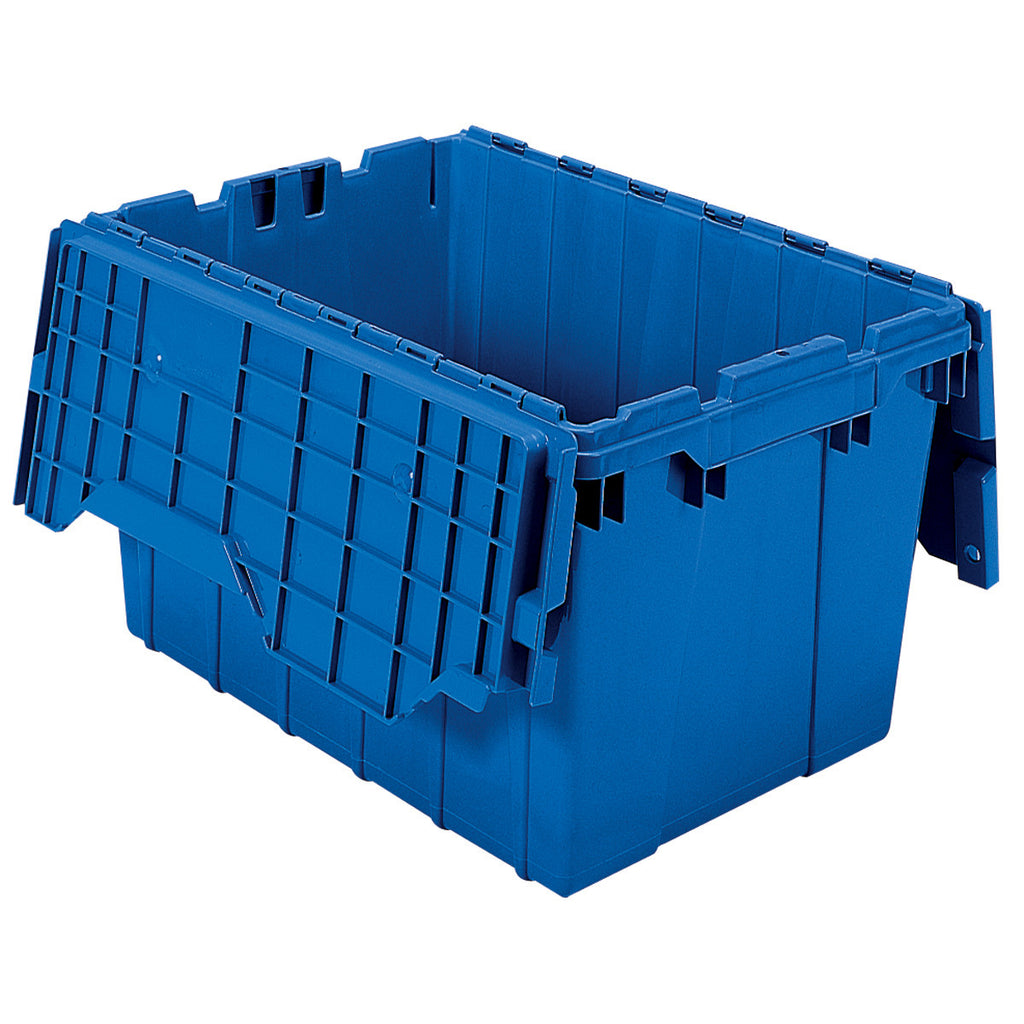 Akro-Mils Attached Lid Container 39120 21-1/2" x 15" x 12-1/2" - Blue
