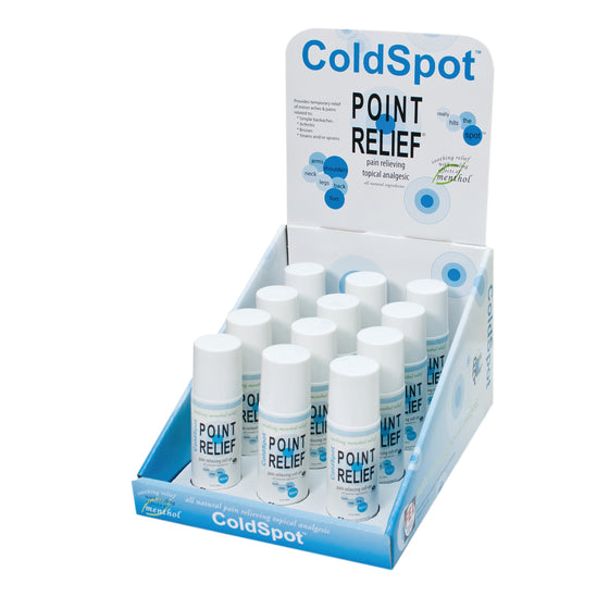 Point Relief ColdSpot 3oz Roll-On Applicator with Display Box