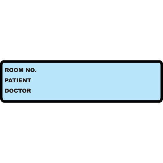 Medical Chart Identification Labels - Blue
