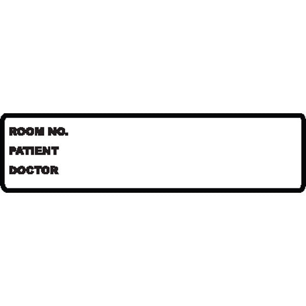 Medical Chart Identification Labels - White