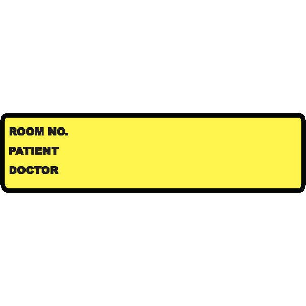Medical Chart Identification Labels - Yellow