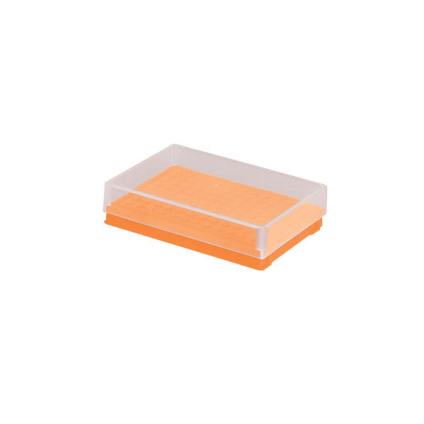 Compact PCR Tube Storage Rack - Orange