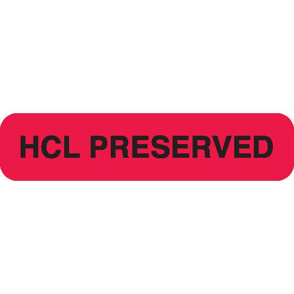 Urine Collection Label - "HCL PRESERVED"
