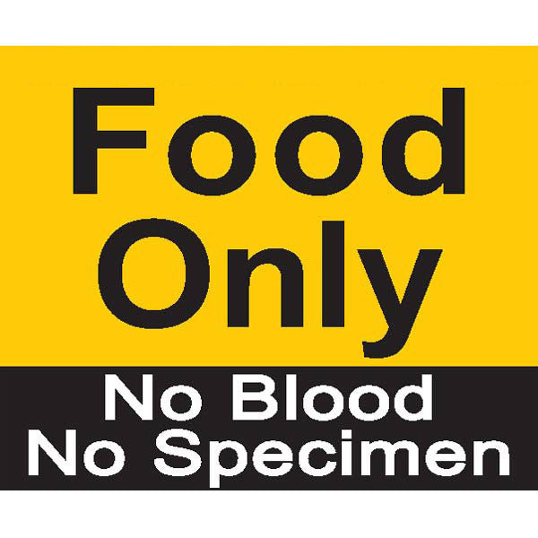 Food Only No Blood No Specimen Magnet