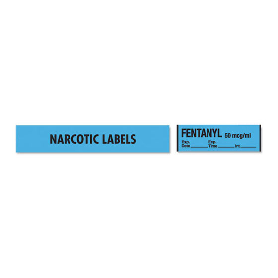Narcotics Medication Label Tape - Fentanyl - mg/mL