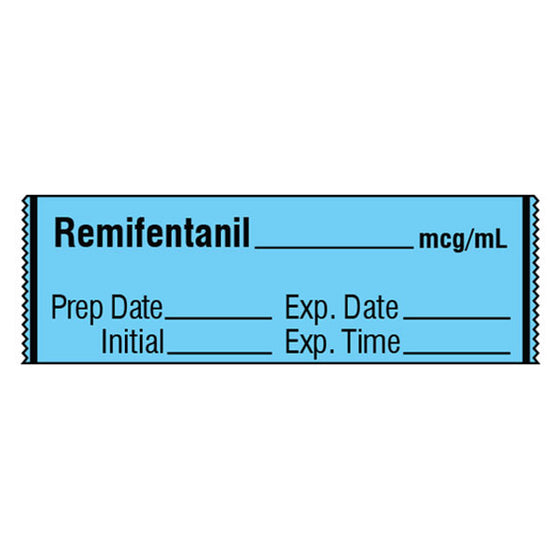 Narcotics Medication Label Tape - Remifentanil