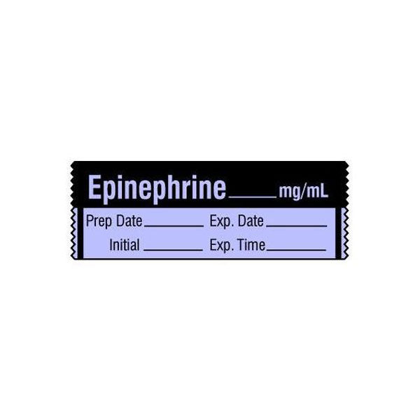 Vasopressor Medication Label Tape - EPINEPHRINE__mg/mL