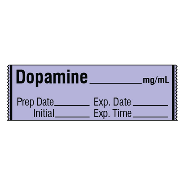 Vasopressor Medication Label Tape - DOPAMINE__mg/mL