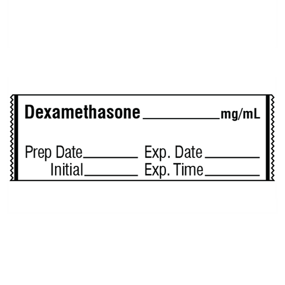 DEXAMETHASONE mg/mL Medication Label Tape