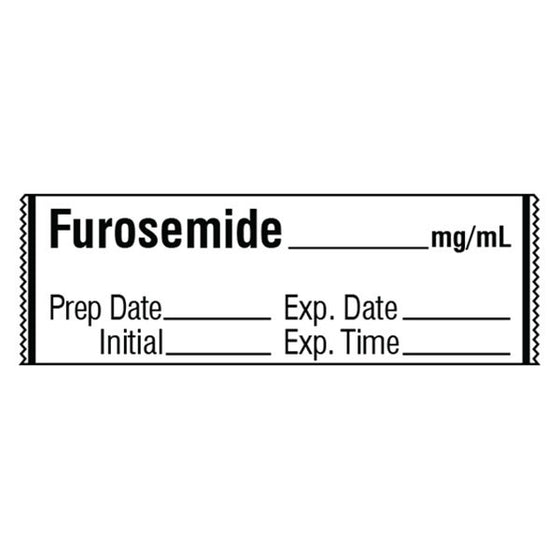 FUROSEMIDE__mg/mL Medication Label Tape