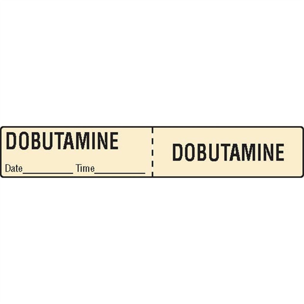 IV Tubing Medication Labels - Dobutamine