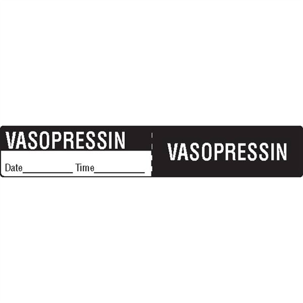 IV Tubing Medication Labels - Vasopressin