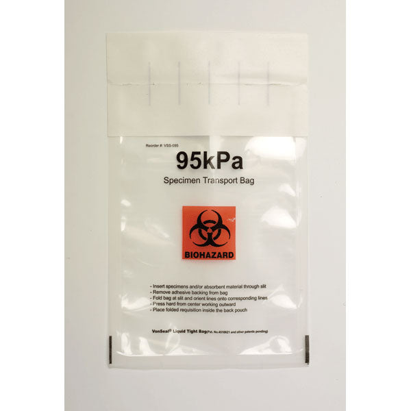 95kPa Bag 6"W x 9"H with Biohazard Symbol