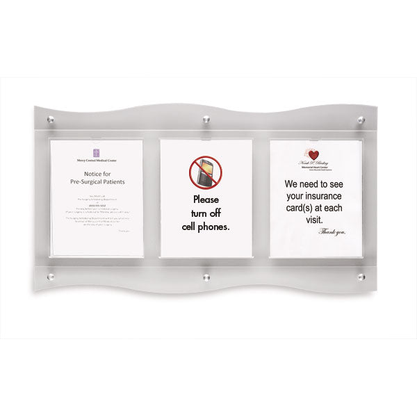 Triple Frosted Document Frames