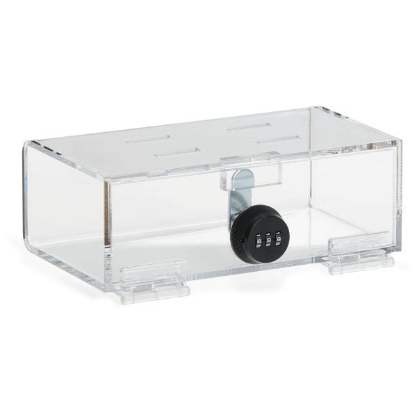 Acrylic Combi-Cam Medication Lock Box - Compact - 8.325"W x 4.5"D x 2.875"H