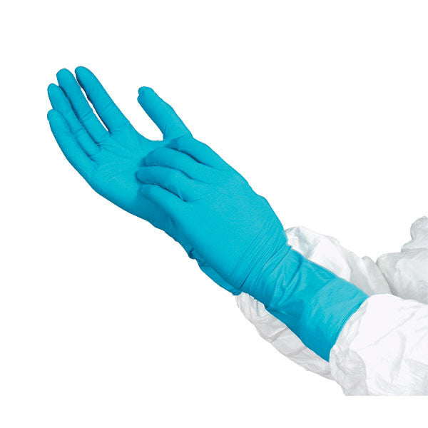 Extended Cuff Nitrile Medical Gloves - Medium 