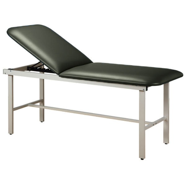 Adjustable Backrest Treatment Table with Steel Frame - Gunmetal