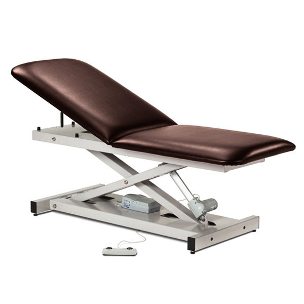 Treatment Exam Table Power Height Adjustable Backrest - Burgundy
