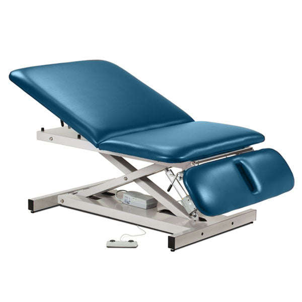 Power Bariatric Treatment Table with Adjustable Backrest & Drop Section - Wedgewood