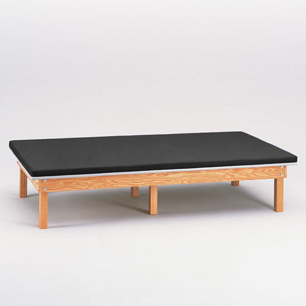 Heavy Duty Upholstered Mat Platform Treatment Table 4 x 7 Black - Black