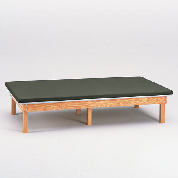 Heavy Duty Upholstered Mat Platform Treatment Table 6 x 8 Gunmetal - Gunmetal