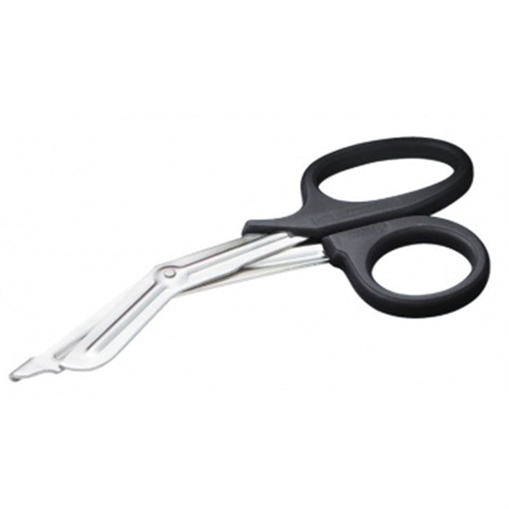 7.25 Inch Black Emergency Medical Scissors - 