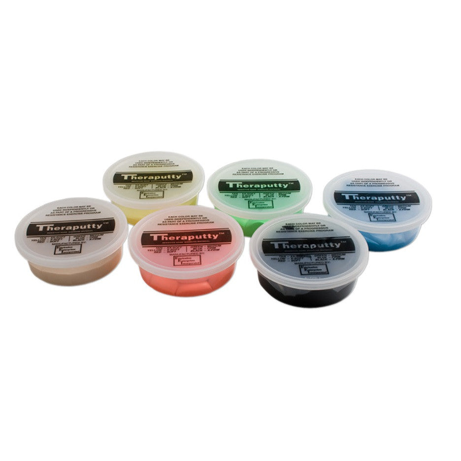 CanDo Antimicrobial Odor-Resistant Theraputty 6-Piece Set