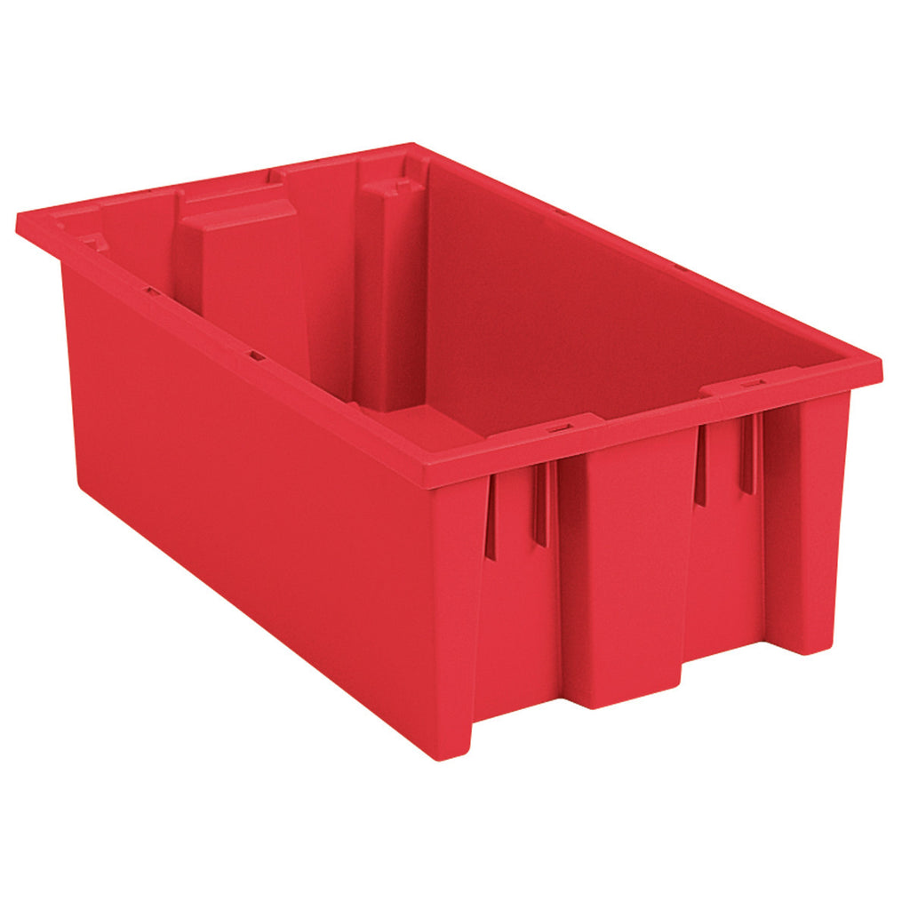Akro-Mils Nest & Stack Tote 35180 - 18" x  11" x 6" - Red