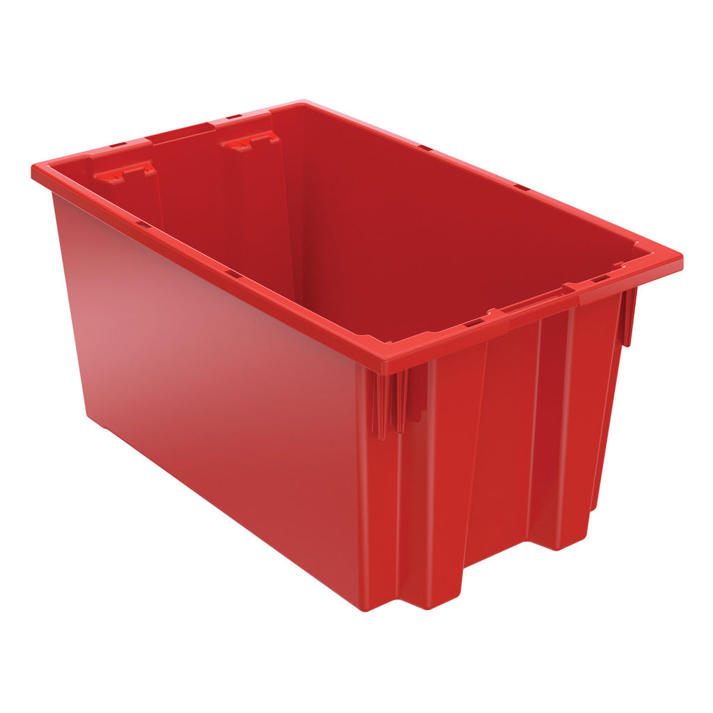 Akro-Mils Nest & Stack Tote 35185 - 18" x 11" x 9" - Red