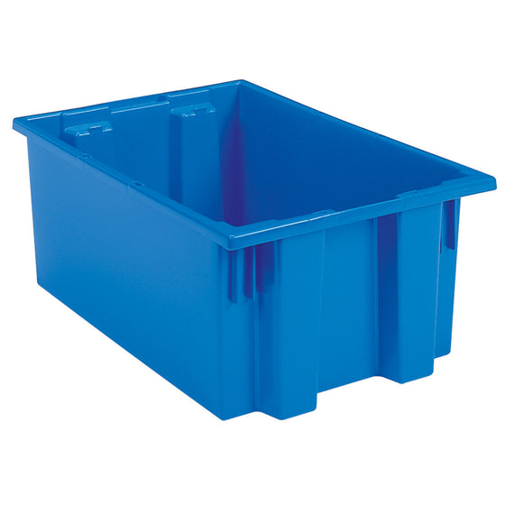 Akro-Mils Nest & Stack Tote 35190 - 19-1/2" x 15-1/2" x 10" - Blue