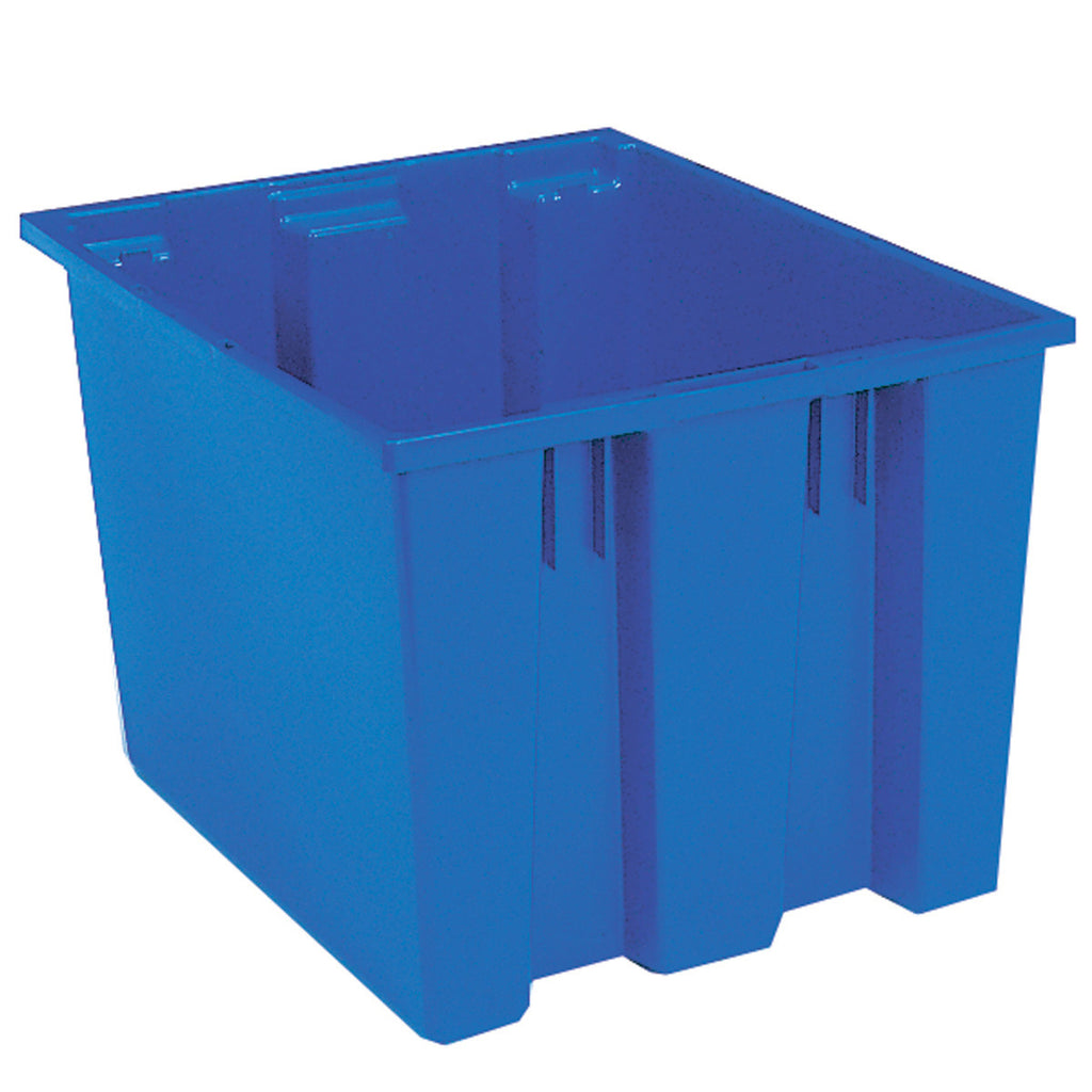 Akro-Mils Nest & Stack Tote 35195 - 19-1/2" x 15-1/2" x 13" - Blue