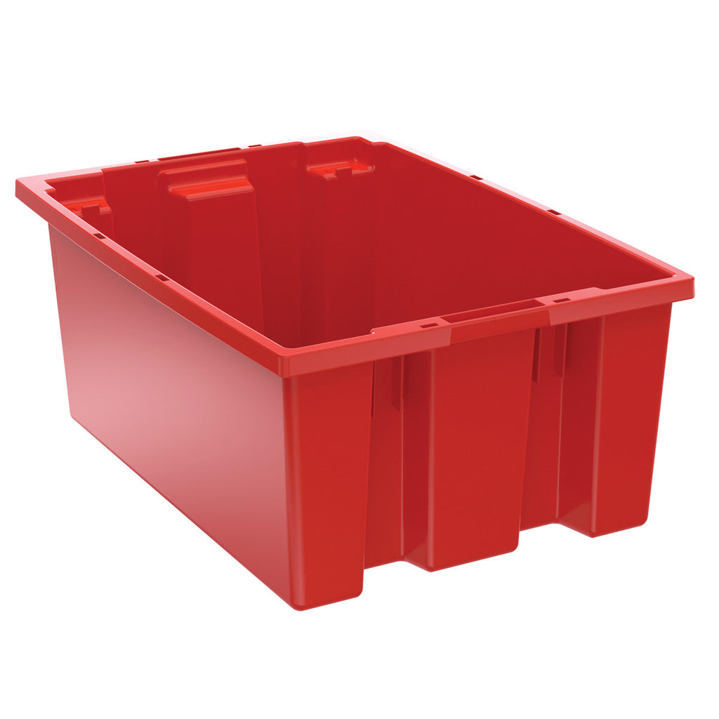 Akro-Mils Nest & Stack Tote 35200 - 19-1/2" x 13-1/2" x 8" - Red