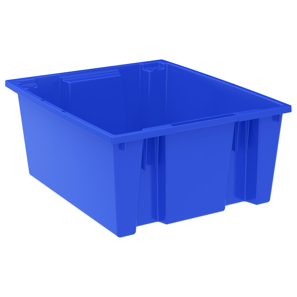 Akro-Mils Nest & Stack Tote 35225 - 23-1/2" x 19-1/2" x 10" - Blue