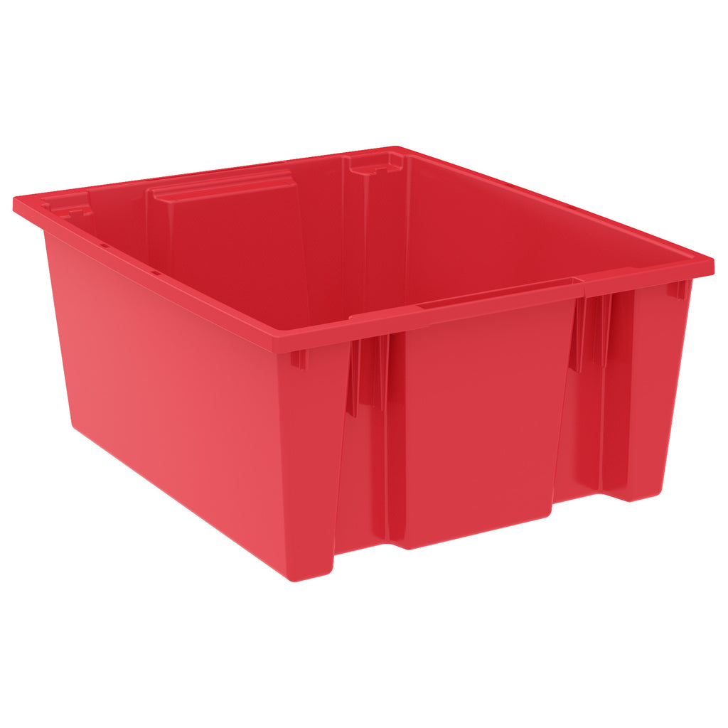 Akro-Mils Nest & Stack Tote 35225 - 23-1/2" x 19-1/2" x 10" - Red