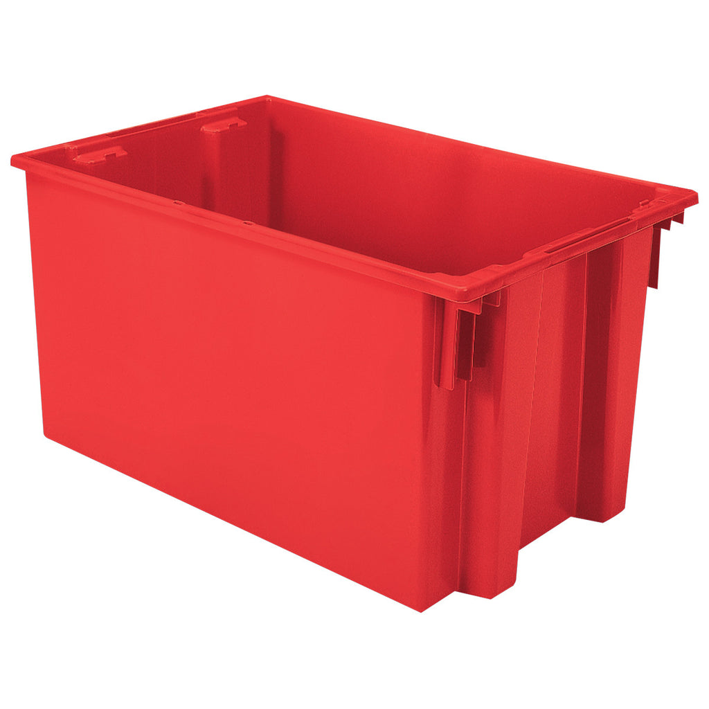 Akro-Mils Nest & Stack Tote 35300 - 29-1/2" x 19-1/2" x 15" - Red
