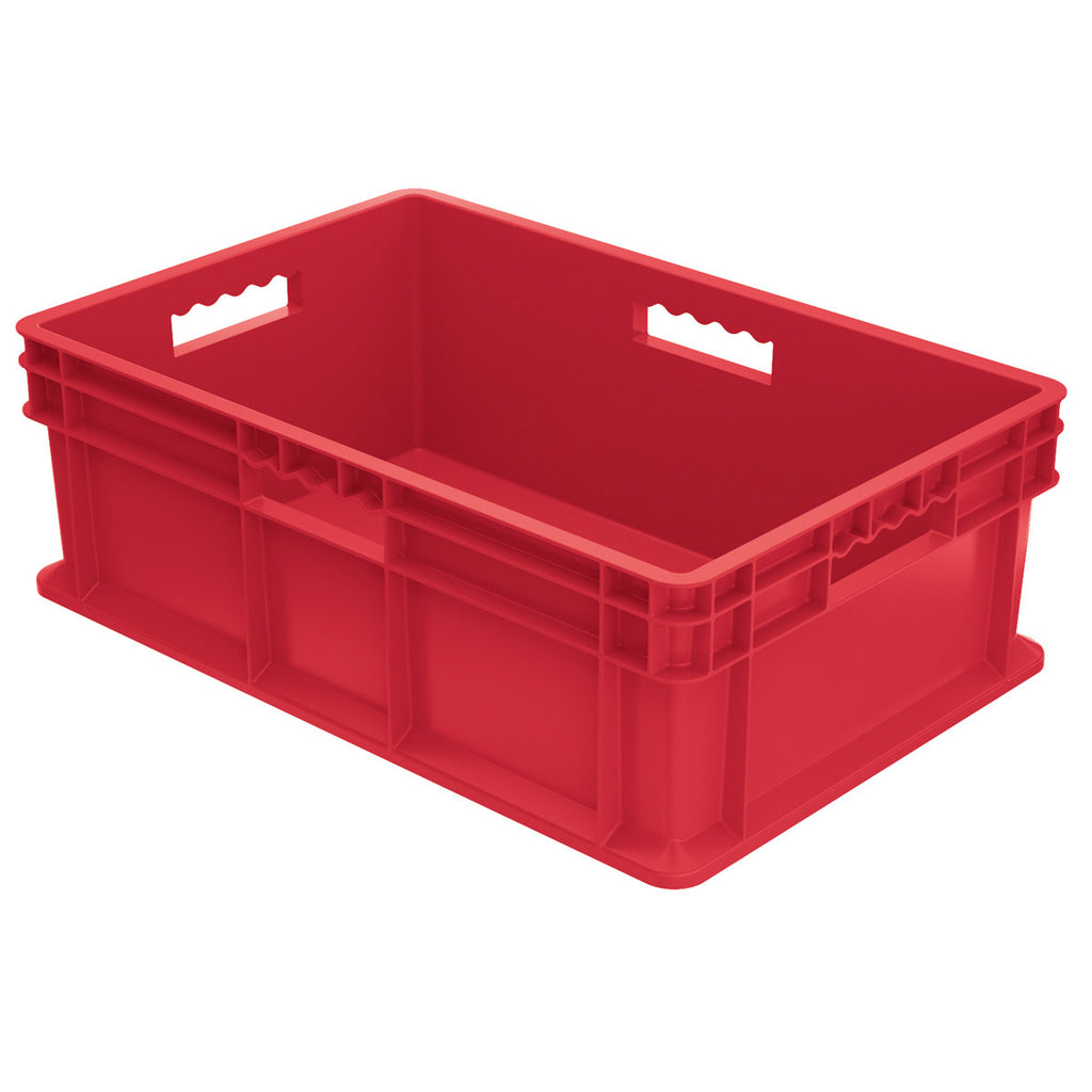 Akro-Mils Straight Wall Container - Solid 23-3/4 x 15-3/4 x 8-1/4 - Red