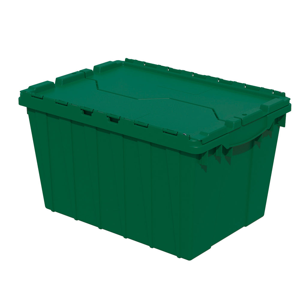 Akro-Mils Attached Lid Container 39120 21-1/2" x 15" x 12-1/2" - Green