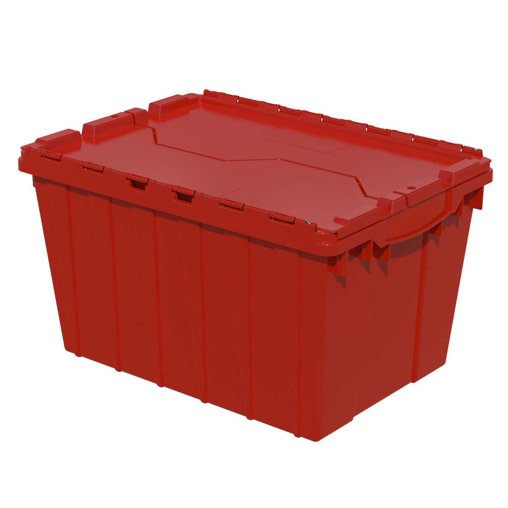 Akro-Mils Attached Lid Container 39120 21-1/2" x 15" x 12-1/2" - Red