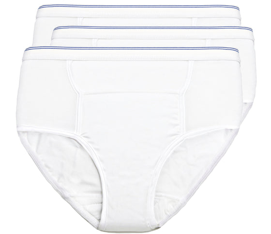 Men's Reusable Incontinence Brief 3-Pack Assorted Colors - Small