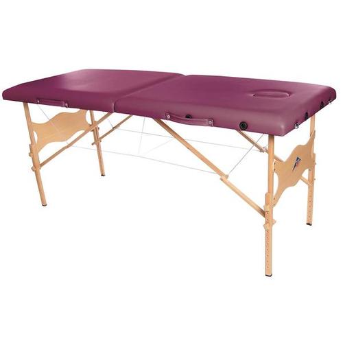 Basic Portable Massage Table - Burgundy