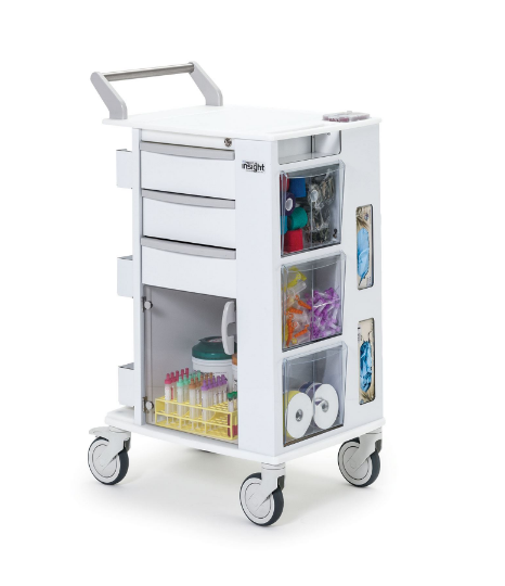 Insight Ergo Phlebotomy Cart with 5" Casters