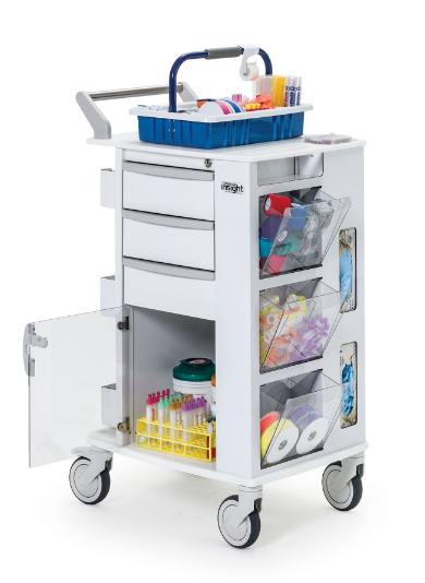Insight Ergo Phlebotomy Cart with 5" Casters